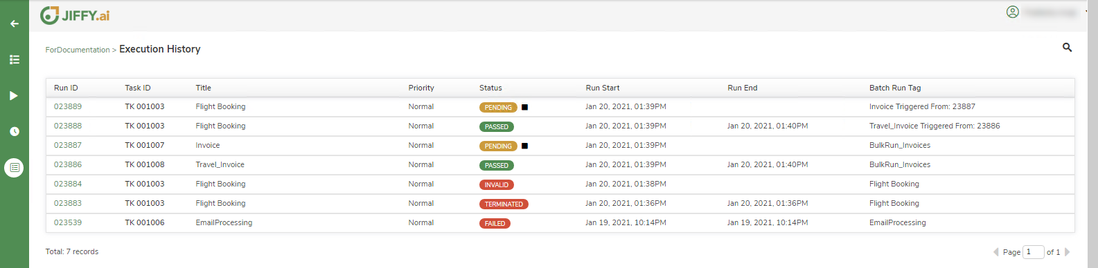 Monitor Task | JIFFY.ai